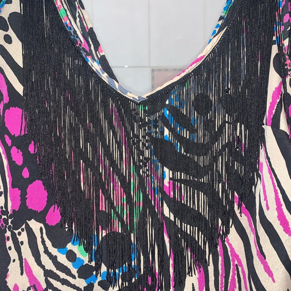 Printed fringe dress - Picture 3 of 8